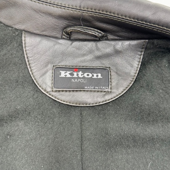 Kiton Lambskin Jacket / Custom Order Mens SZ 50 / 40R US - Picture 10 of 15